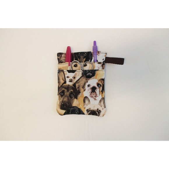 Dogs Scrub POCKET Insert, Organizer & Protector for Nurses, Doctors - Picture 1 of 4